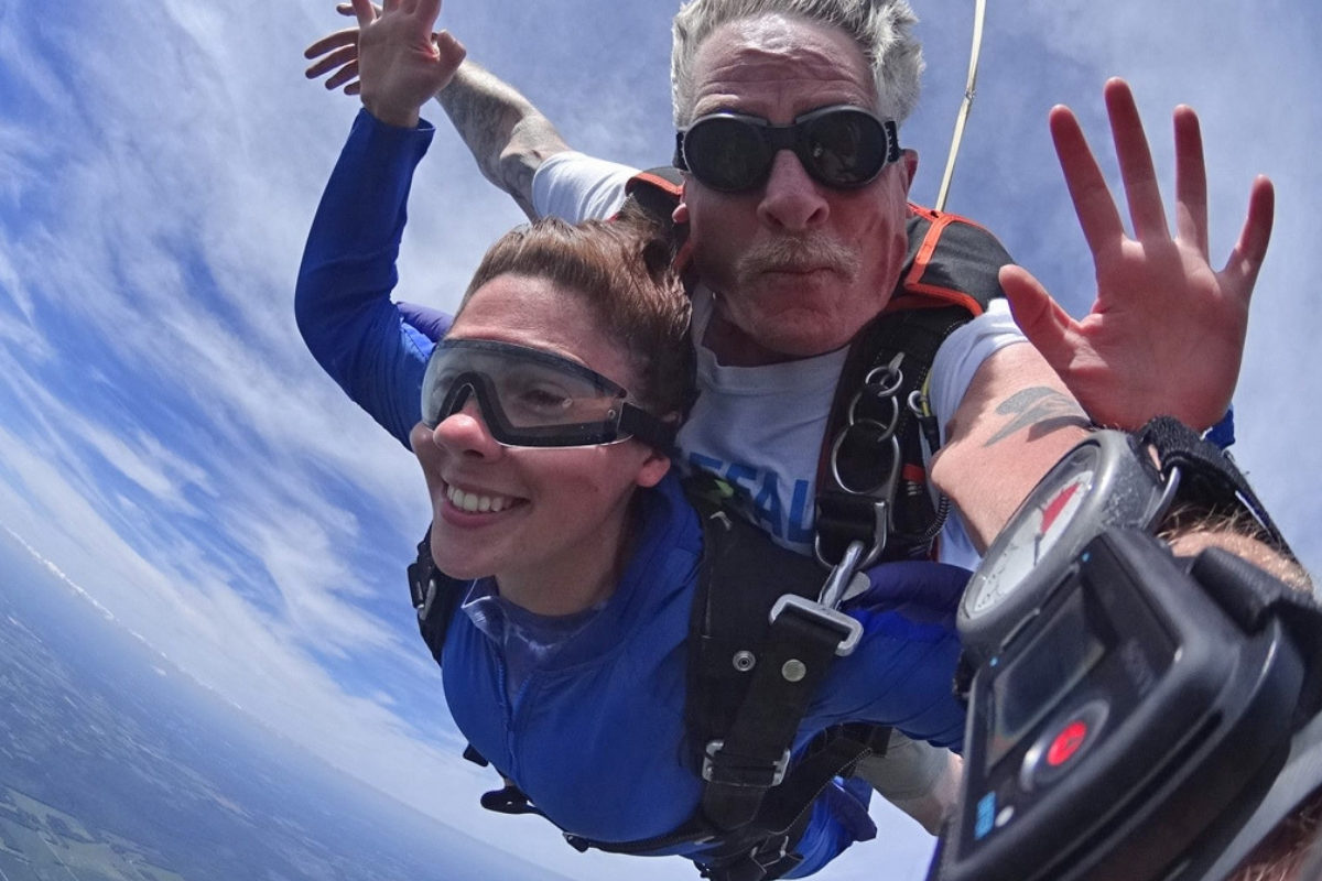 Tandem skydive with GoPro