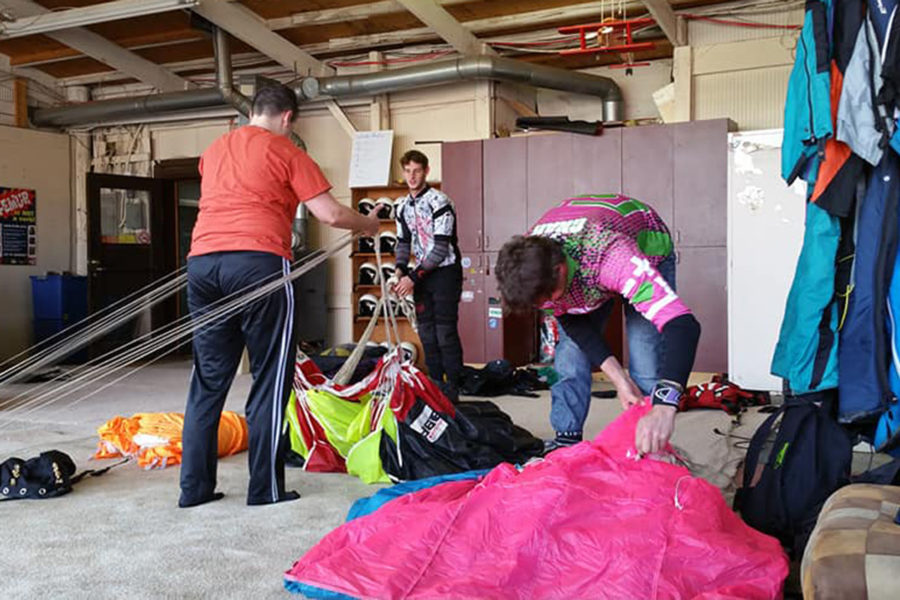 Learn how to pack a parachute at WNY Skydiving