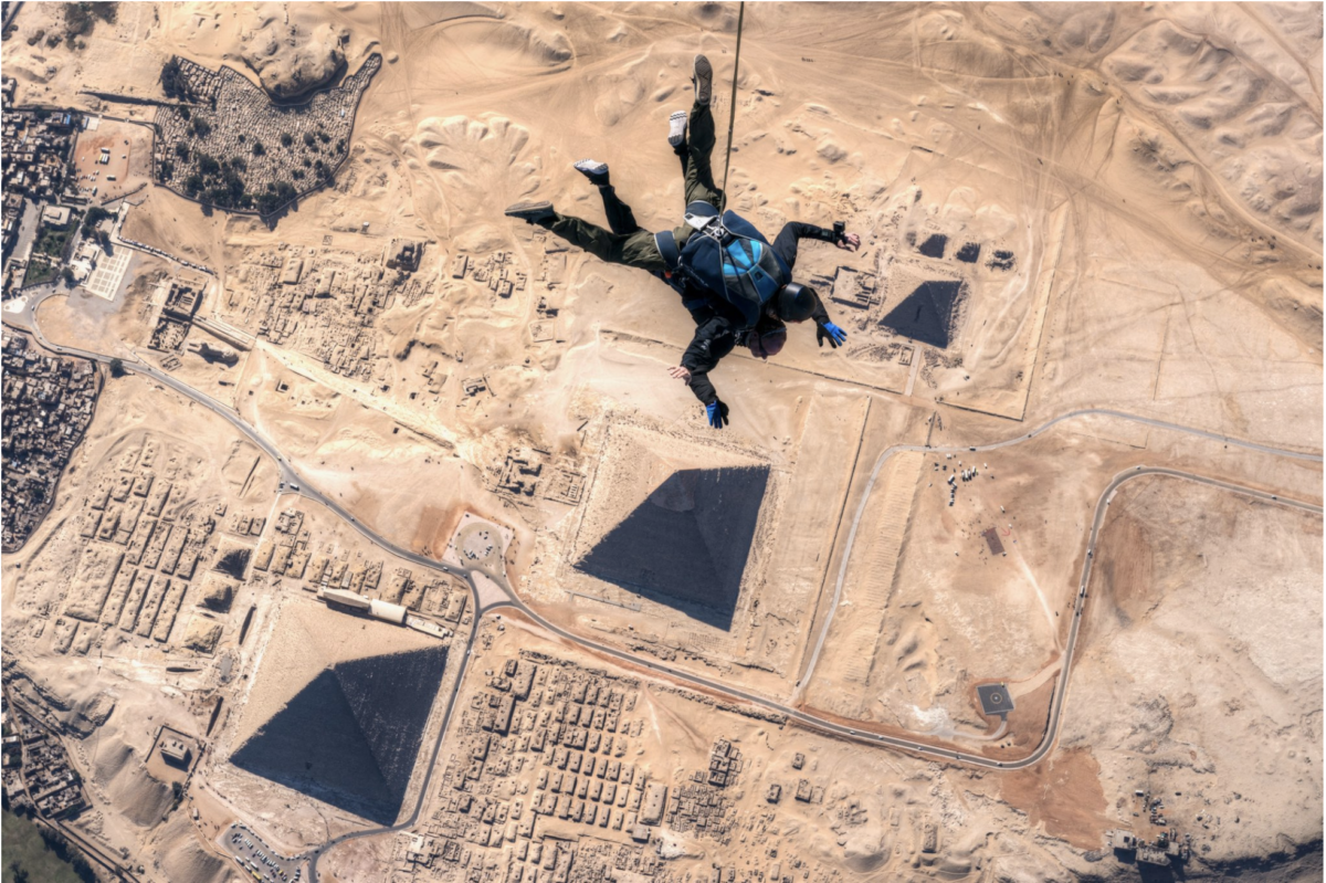 The view over Skydive Egypt